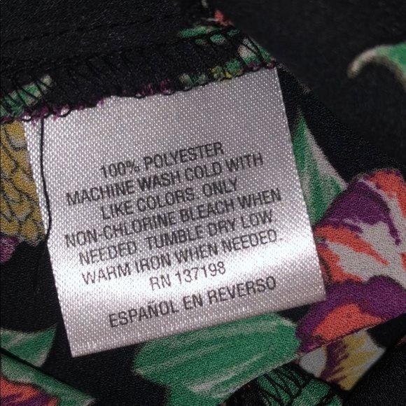 Thalia Sodi Cold Shoulder Top Green Floral Size Small Womens Spring Summer Fall - Picture 5 of 5